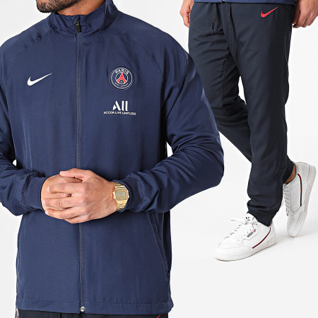 Nike - Ensemble De Survetement PSG Strike Bleu Marine 