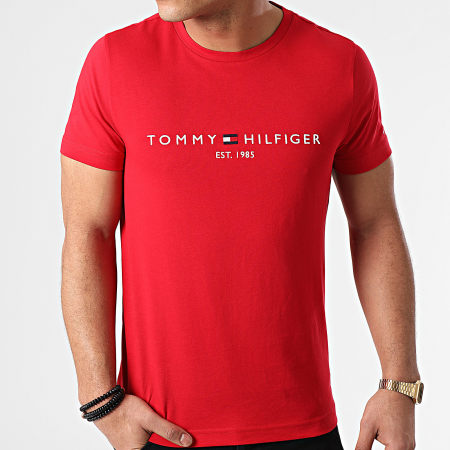 Tommy Hilfiger - 1797 Logo Tee Shirt Rosso