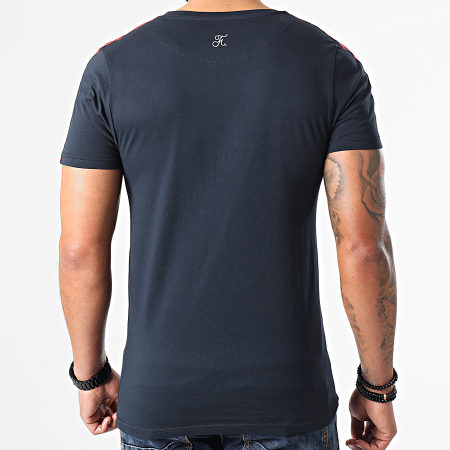 Final Club - Camiseta NASA USA Edition con rayas y bordado 508 azul marino