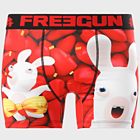 Freegun - Boxer Lapins Crétins Rouge