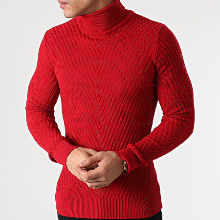 Armita - Pull Col Roulé AAP-116-1 Rouge