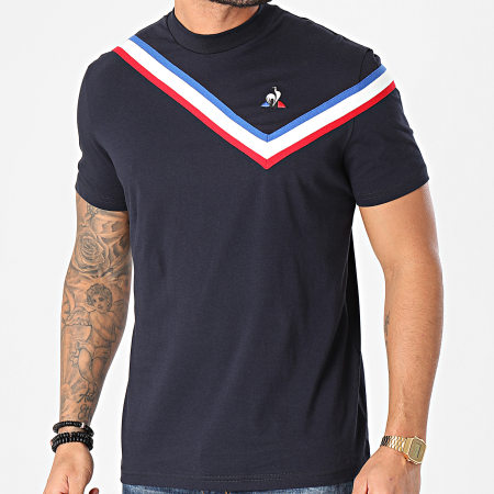 Le Coq Sportif - Tee Shirt Tricolore N4 2110572 Bleu Marine