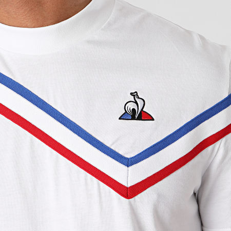 Le Coq Sportif - Tee Shirt Tricolore N4 2110571 Ecru
