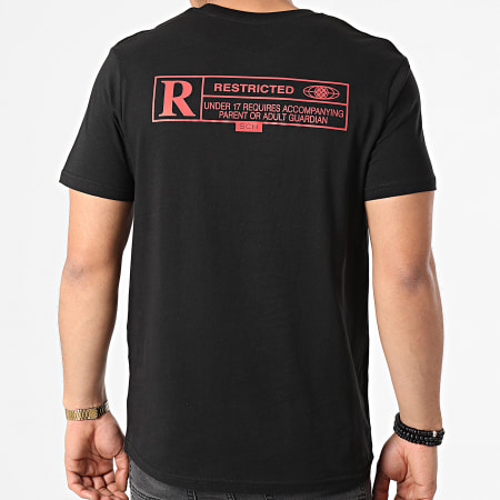 SCH - Tee Shirt Rooftop Noir Rouge