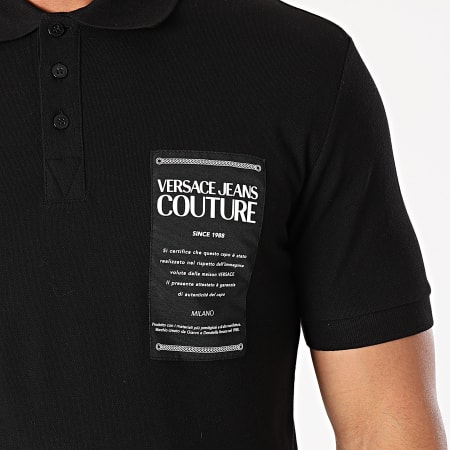 Versace Jeans Couture - Polo Manches Courtes Garanzia B3GWA7T9-36571 Noir
