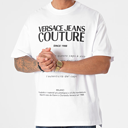 Versace Jeans Couture - Tee Shirt Oversize Garanzia B3GWA7TM-30319 Blanc