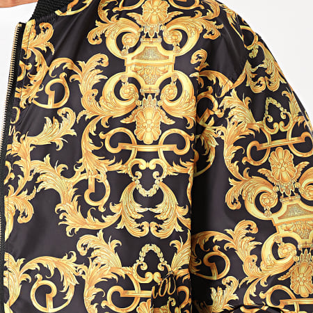 Versace Jeans Couture - Bomber Print Reversible Baroque C1GWA9A7-25187 Noir Renaissance Floral