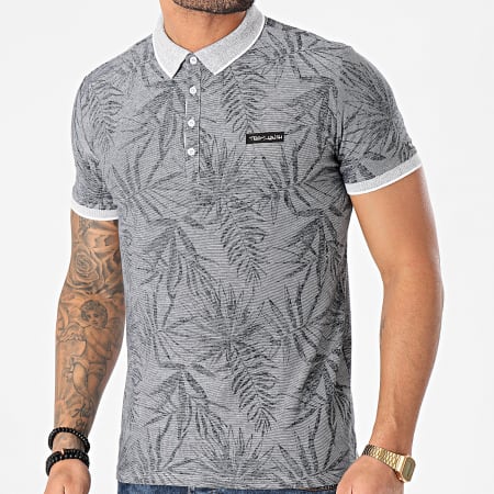 Teddy Smith - Polo Manches Courtes Pasy 2 Gris Chiné Floral