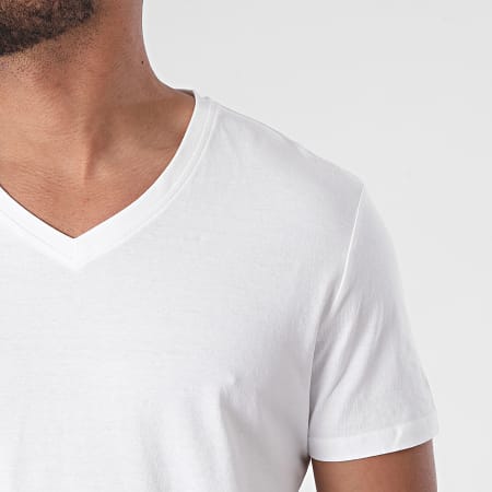 Tom Tailor - Pack De 2 Camisetas Cuello V 1008963-XX-10 Blanco