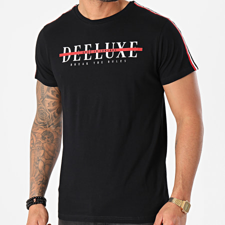 Deeluxe - Tee Shirt A Bandes Ralf Noir