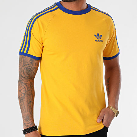 Adidas Originals - Tee Shirt A Bandes 3 Stripes GE6233 Jaune