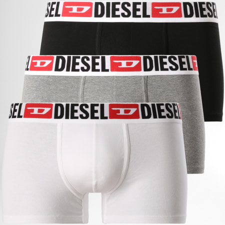 Diesel - Pack De 3 Boxers Damien 00ST3V-0DDAI Negro Blanco Gris Jaspeado