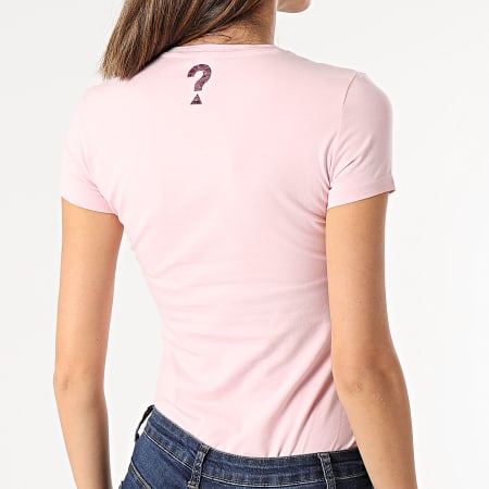 Guess - Tee Shirt Slim Femme W1RI9G-J1300 Rose