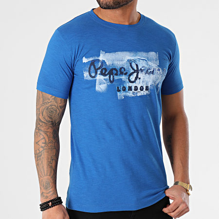 Pepe Jeans - Tee Shirt Golders PM503213 Bleu Roi