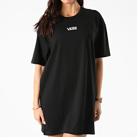 Vans - Robe Tee Shirt Femme Center Vee A4RU2BLK Noir