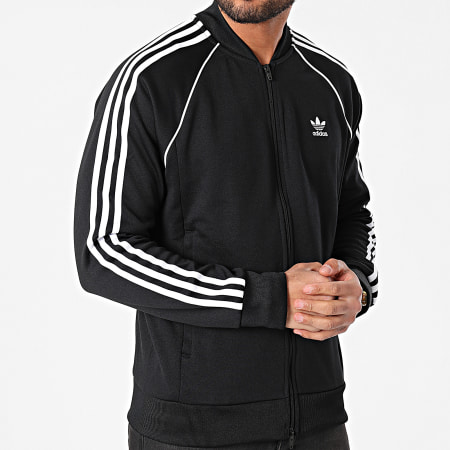 Adidas Originals - Veste Zippée A Bandes Pimeblue SST GF0198 Noir