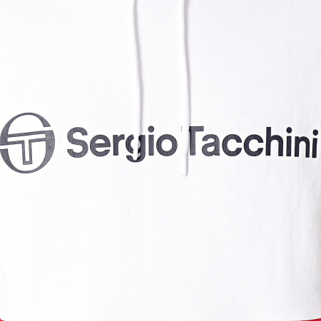 Sergio Tacchini - Sweat Capuche Aloe 39144 Rouge Blanc