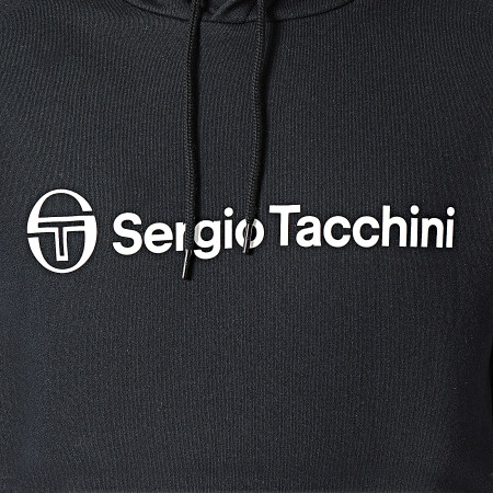 Sergio Tacchini - Sweat Capuche Aloe 39144 Blanc Noir