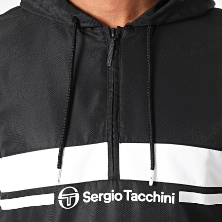 Sergio Tacchini - Sweat Col Zippé Capuche Anice 39221 Noir