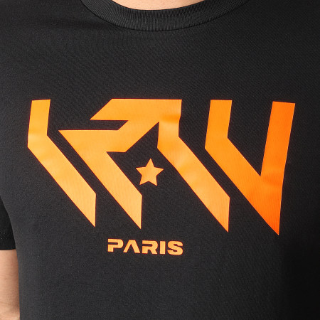 Worms-T - Camiseta LRLV Negro Naranja