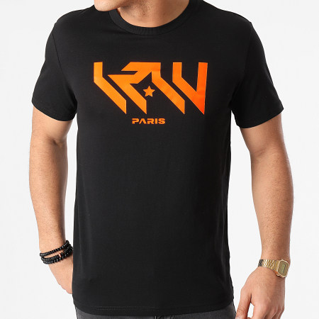 Worms-T - Camiseta LRLV Negro Naranja