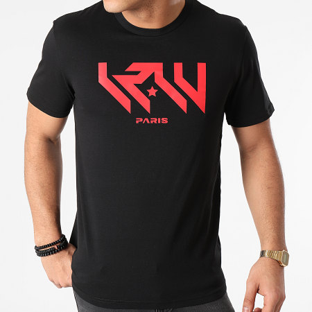Worms-T - Camiseta LRLV Negra Roja