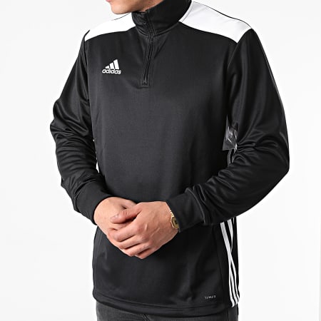 Adidas Sportswear - Sweat Col Zippé A Bandes Regi 18 CZ8647 Noir