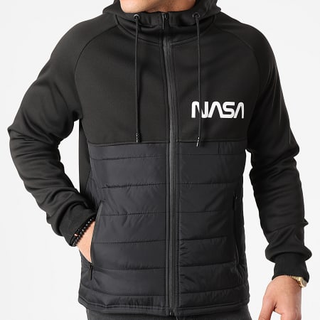 NASA - Veste Zippée Capuche Skid Noir