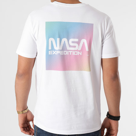 NASA - Tee Shirt Gradient Block Back Blanc
