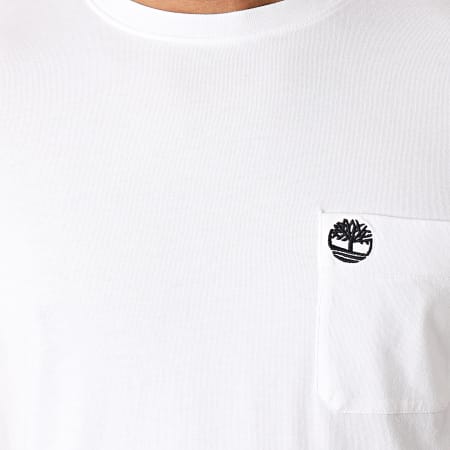 Timberland - Tee Shirt A Poche Dun Riv Blanc