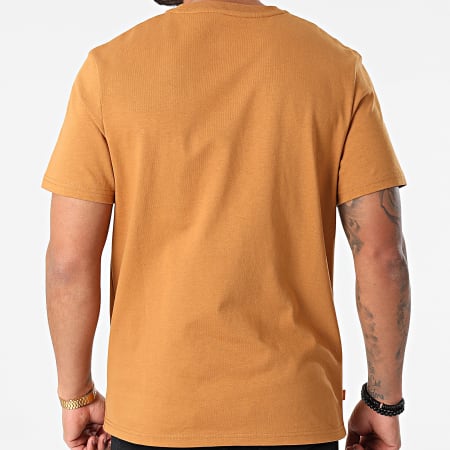Timberland - Camiseta camello lineal