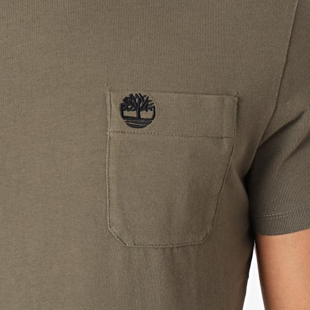 Timberland - Tee Shirt A Poche Dun Riv Vert Kaki