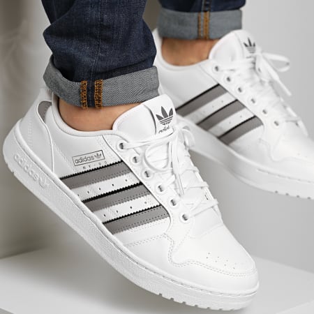 Adidas Originals - Baskets NY 90 Stripes S29249 Footwear White Grey Three Core Black