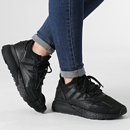 Adidas Originals - Baskets Femme ZX 2K Boost GY2682 Core Black Shock Pink