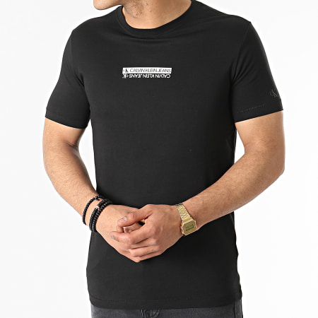 Calvin Klein - Tee Shirt Mirror Logo 7063 Noir