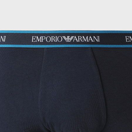 Emporio Armani - Lot De 3 Boxers 111357-1P717 Blanc Bleu