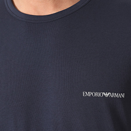 Emporio Armani - Lot De 2 Tee Shirts 111267-1P717 Blanc Bleu Marine