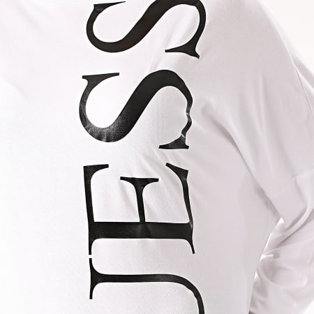 Guess - Tee Shirt Manches Longues Femme W1RI0A-K68D0 Blanc
