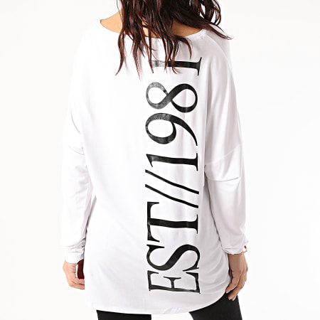 Guess - Tee Shirt Manches Longues Femme W1RI0A-K68D0 Blanc
