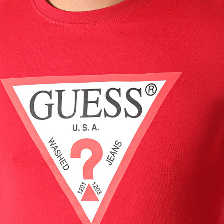 Guess - Tee Shirt Manches Longues M1RI31-I3Z11 Rouge