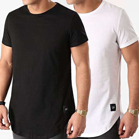 Sixth June - Lot De 2 Tee Shirts Oversize M1696CTS Noir Blanc
