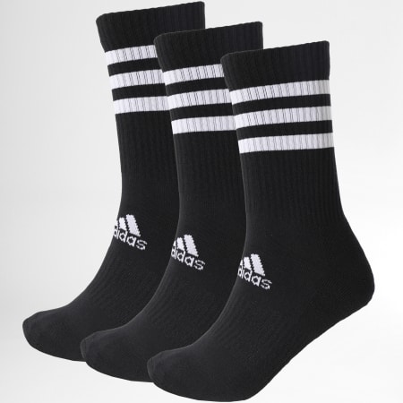 Adidas Sportswear - Confezione da 3 paia di calzini a 3 strisce DZ9347 nero