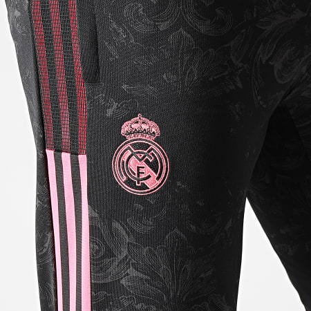 Adidas Sportswear - Pantalon Jogging A Bandes Real Madrid GL0038 Noir Renaissance Floral