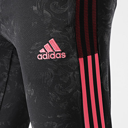 Adidas Sportswear - Pantalon Jogging A Bandes Real Madrid GL0038 Noir Renaissance Floral
