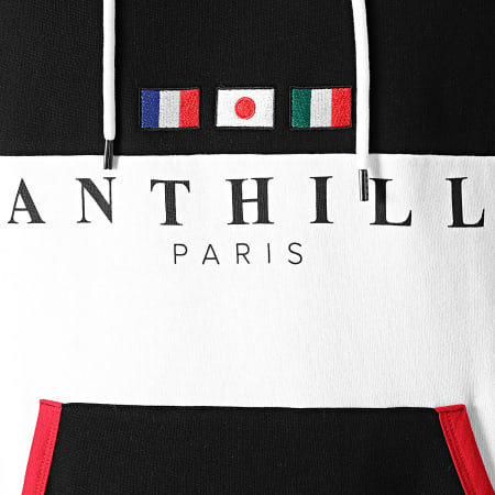 Anthill - Sweat Capuche International Noir Rouge