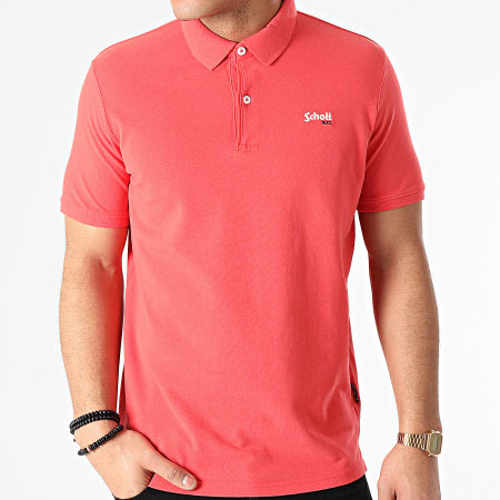 Schott NYC - Polo Manches Courtes PSJAMES2 Corail