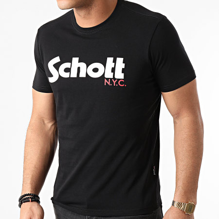 Schott NYC - Tee Shirt TSLOGO Noir