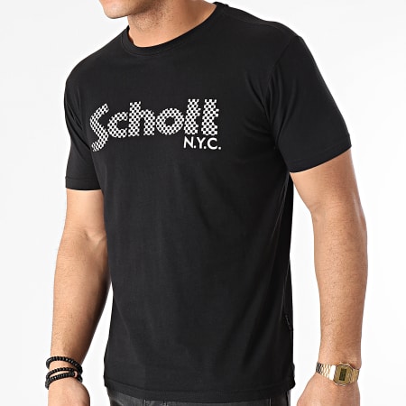 Schott NYC - Tee Shirt Racing TSLOGO Noir
