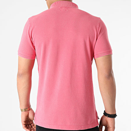 Superdry - Polo Manches Courtes Vintage Destroyed M1110014A Rose