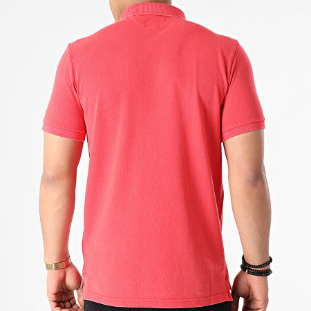 Superdry - Polo Manches Courtes Vintage Destroyed M1110198A Rouge